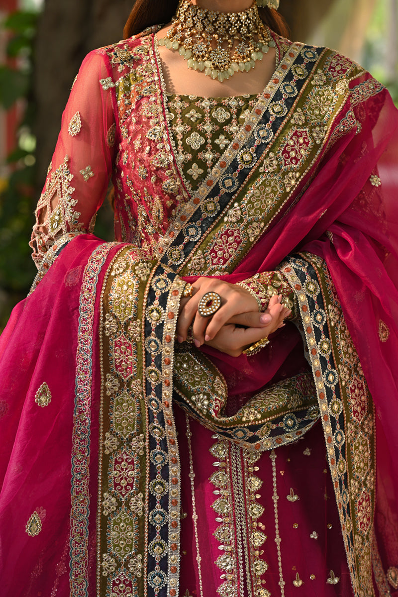 Qalamkar | Singhar Wedding Collection | RF-04 RIMEL - by - Libasekhas UK - Registered Vendor of : Qalamkar - 100% Original Designer Dresss