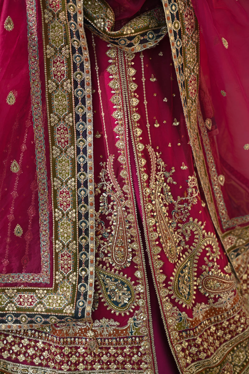 Qalamkar | Singhar Wedding Collection | RF-04 RIMEL - by - Libasekhas UK - Registered Vendor of : Qalamkar - 100% Original Designer Dresss