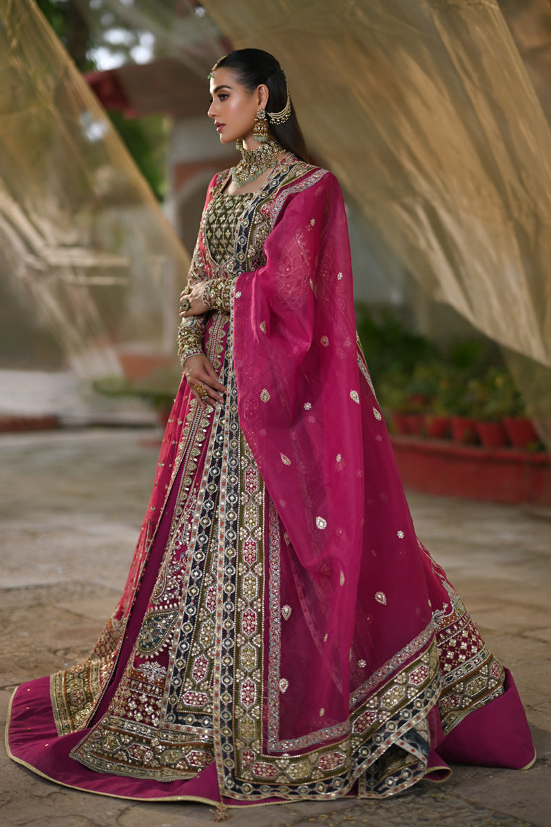 Qalamkar | Singhar Wedding Collection | RF-04 RIMEL - by - Libasekhas UK - Registered Vendor of : Qalamkar - 100% Original Designer Dresss