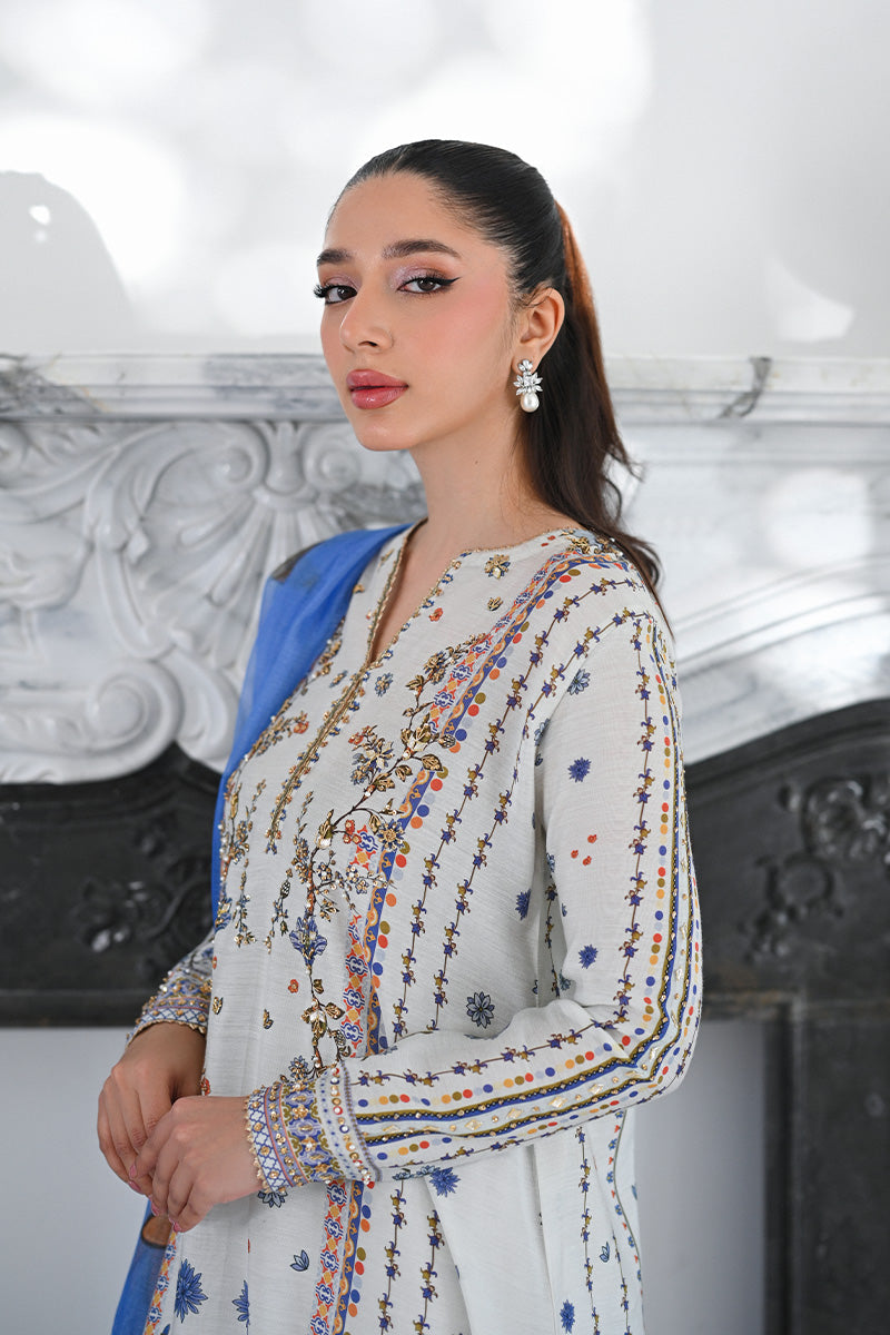 Mina Hasan | Signature Pret | Ceramic Garden - by Libasekhas - Registered Vendor of : Mina Hasan - 100% Original Designer Dress