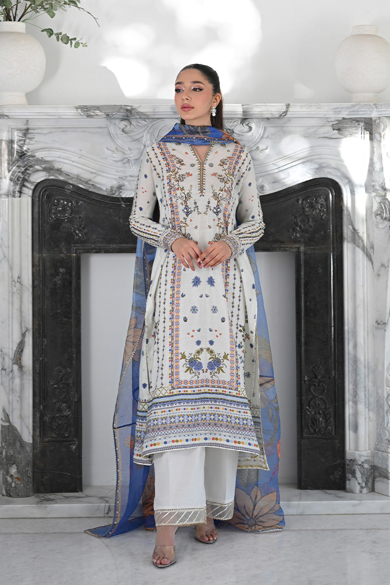 Mina Hasan | Signature Pret | Ceramic Garden - by Libasekhas - Registered Vendor of : Mina Hasan - 100% Original Designer Dress