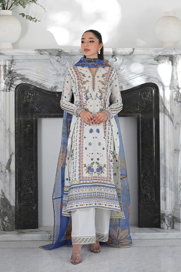 Mina Hasan | Signature Pret | Ceramic Garden - by Libasekhas - Registered Vendor of : Mina Hasan - 100% Original Designer Dress