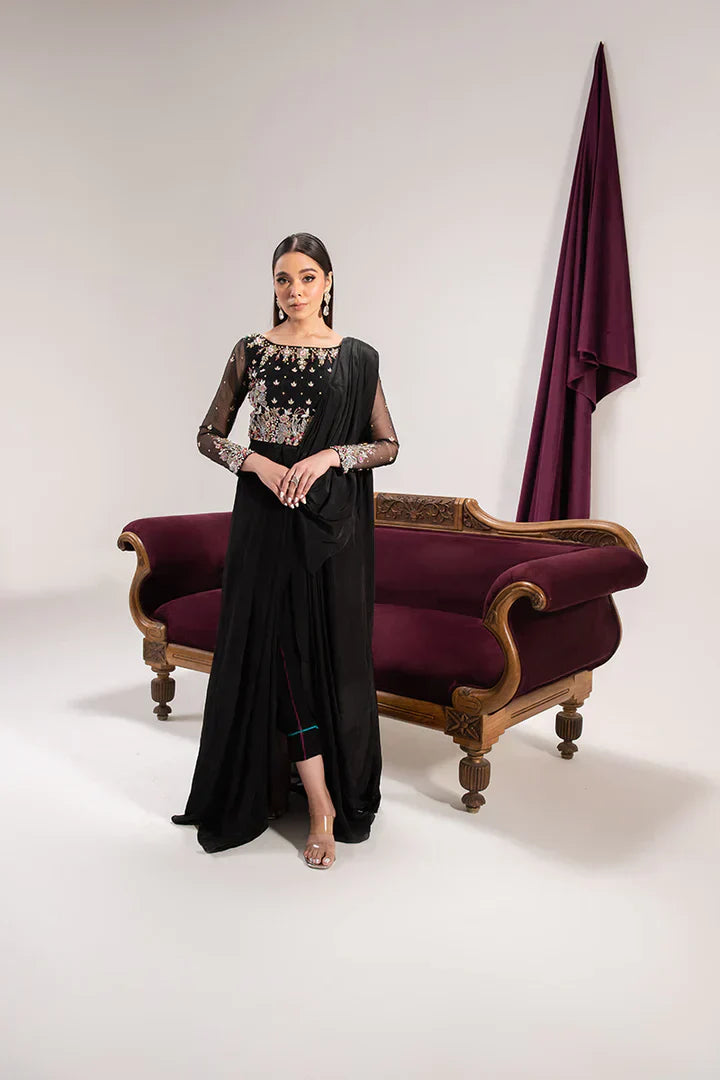 Maria Osama Khan | Tiffany Formals | Obsidian - by - Libasekhas UK - Registered Vendor of : Maria Osama Khan - 100% Original Designer Dresss