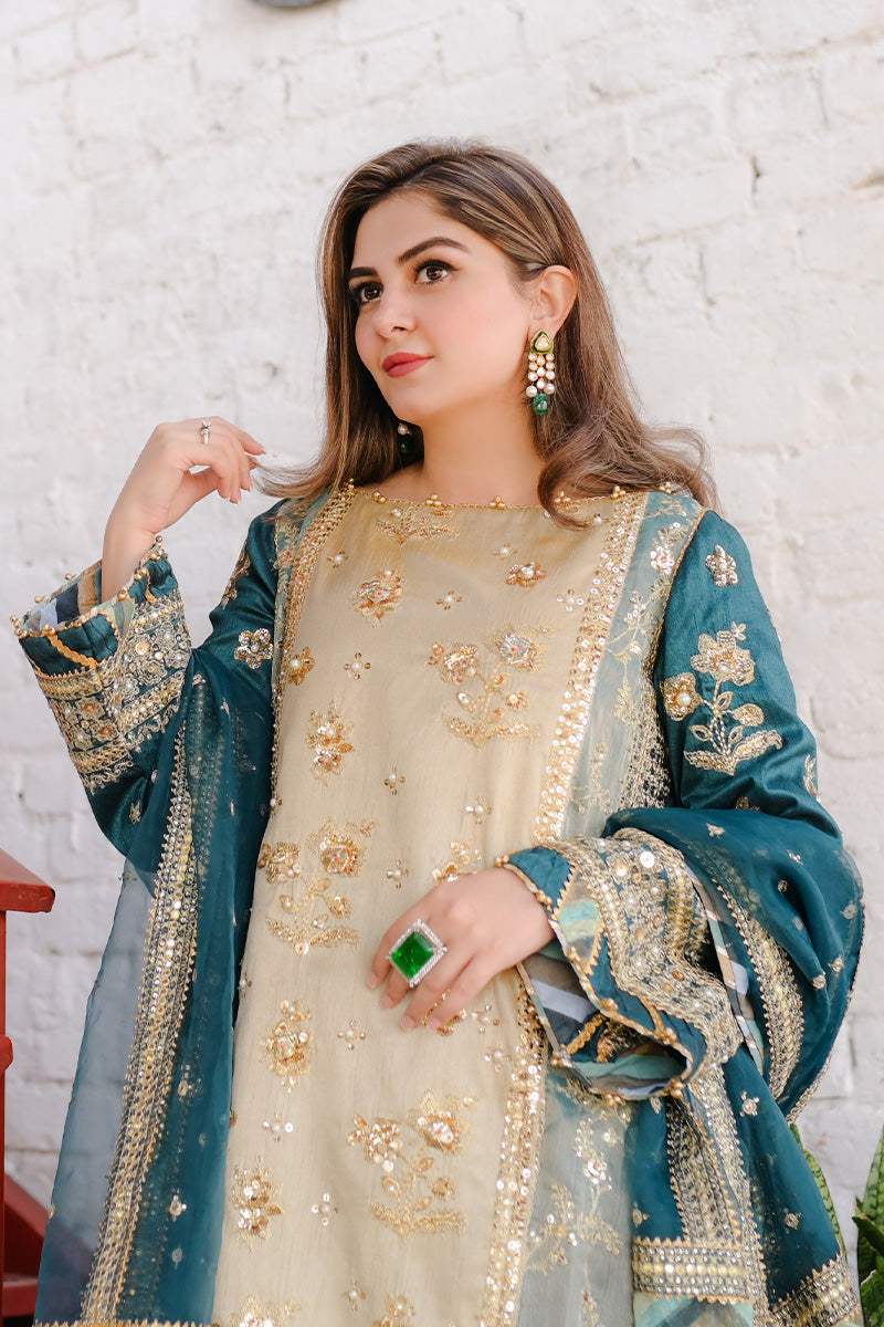 MNR | Zarlish Festive 25 | Rabia Jabbar in Lehar - by Libasekhas UK - Registered Vendor of : MNR - 100% Original Designer Dress