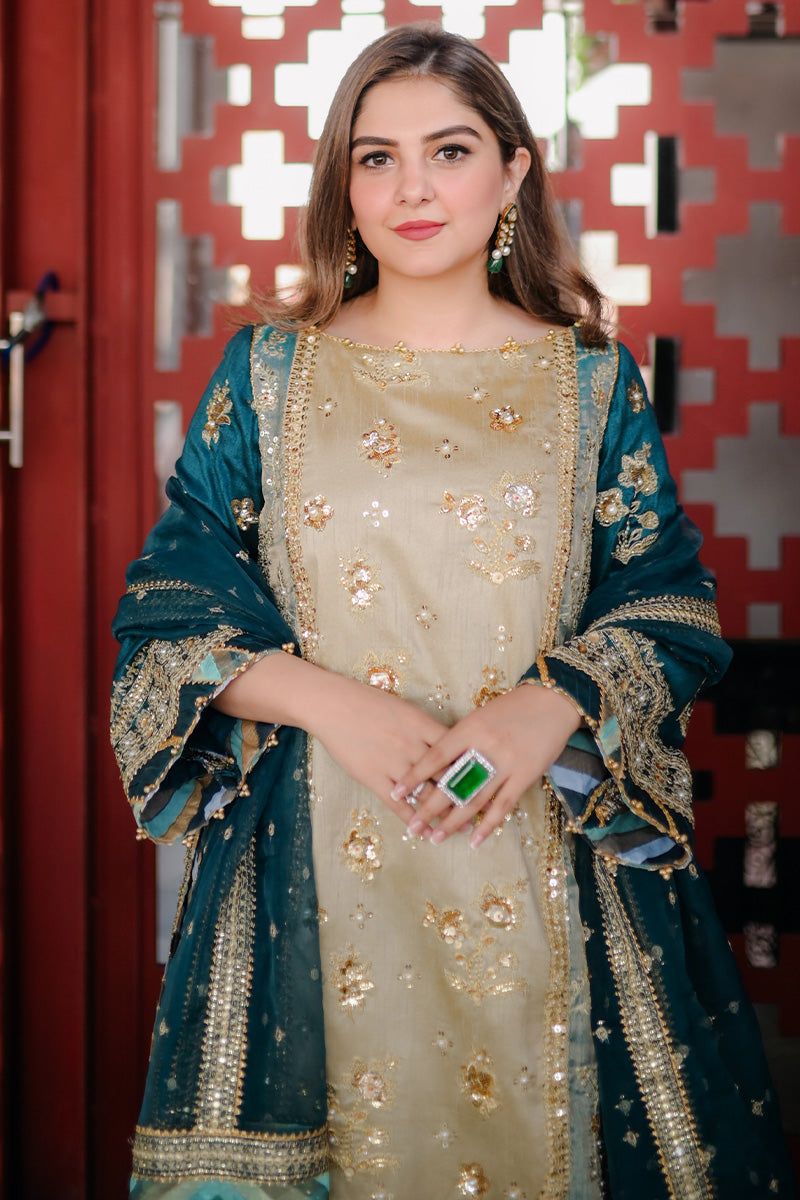 MNR | Zarlish Festive 25 | Rabia Jabbar in Lehar - by Libasekhas UK - Registered Vendor of : MNR - 100% Original Designer Dress