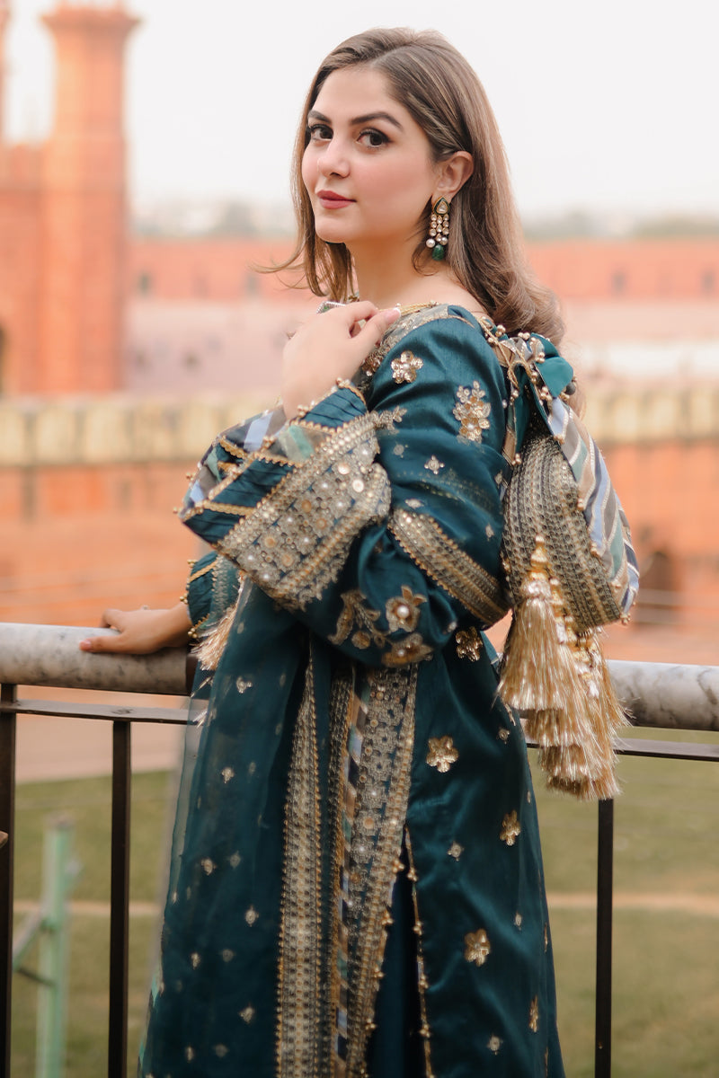 MNR | Zarlish Festive 25 | Rabia Jabbar in Lehar - by Libasekhas UK - Registered Vendor of : MNR - 100% Original Designer Dress