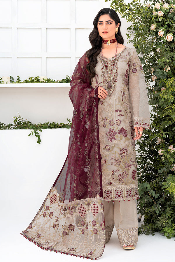 Ramsha | Minhal Organza Collection | M-806 - by - Libasekhas UK - Registered Vendor of : Ramsha - 100% Original Designer Dresss