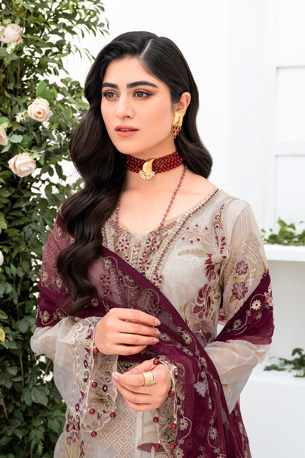 Ramsha | Minhal Organza Collection | M-806 - by - Libasekhas UK - Registered Vendor of : Ramsha - 100% Original Designer Dresss