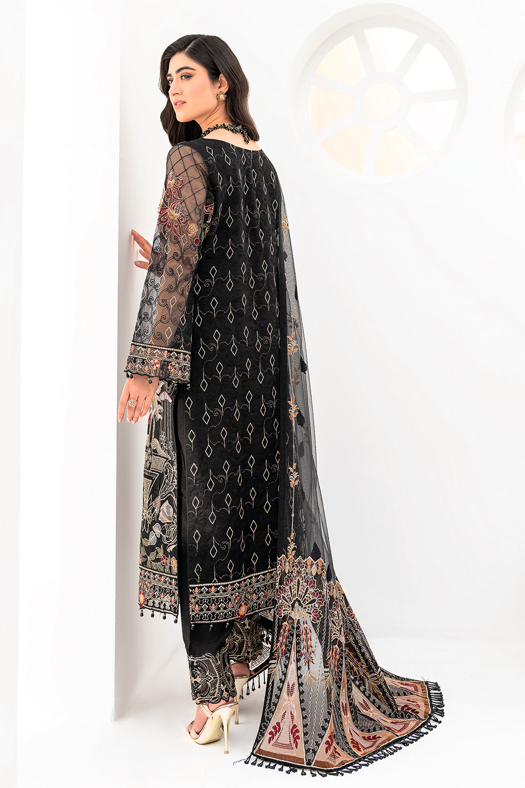 Ramsha | Minhal Organza Collection | M-803 - by - Libasekhas UK - Registered Vendor of : Ramsha - 100% Original Designer Dresss