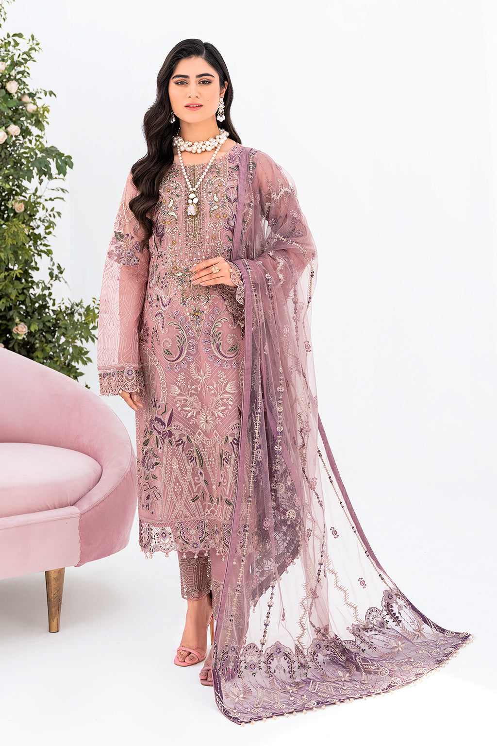 Ramsha | Minhal Organza Collection | M-804 - by - Libasekhas UK - Registered Vendor of : Ramsha - 100% Original Designer Dresss