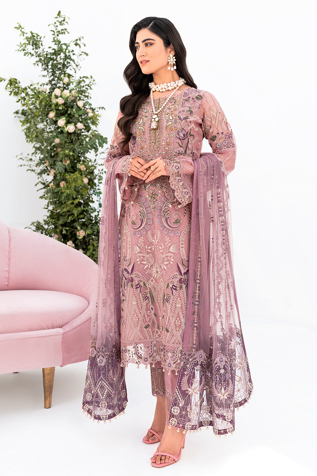 Ramsha | Minhal Organza Collection | M-804 - by - Libasekhas UK - Registered Vendor of : Ramsha - 100% Original Designer Dresss