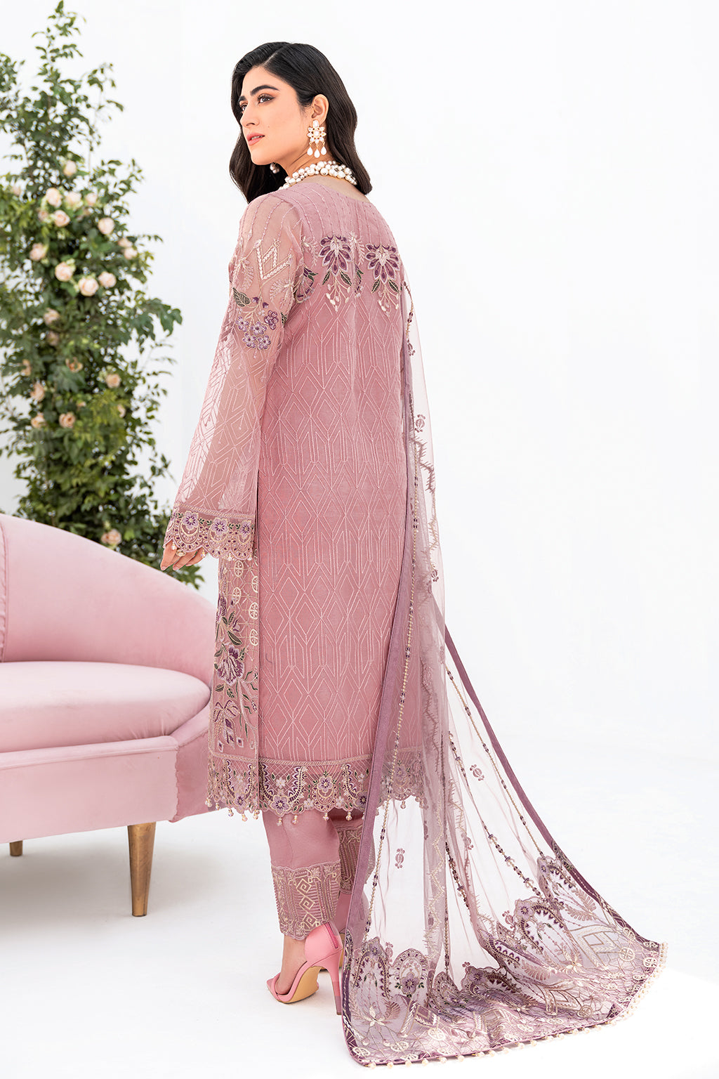 Ramsha | Minhal Organza Collection | M-804 - by - Libasekhas UK - Registered Vendor of : Ramsha - 100% Original Designer Dresss