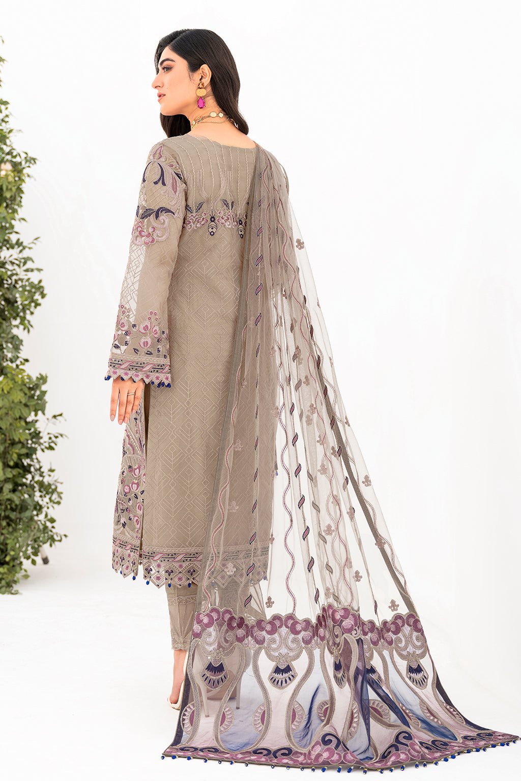 Ramsha | Minhal Organza Collection | M-809 - by - Libasekhas UK - Registered Vendor of : Ramsha - 100% Original Designer Dresss