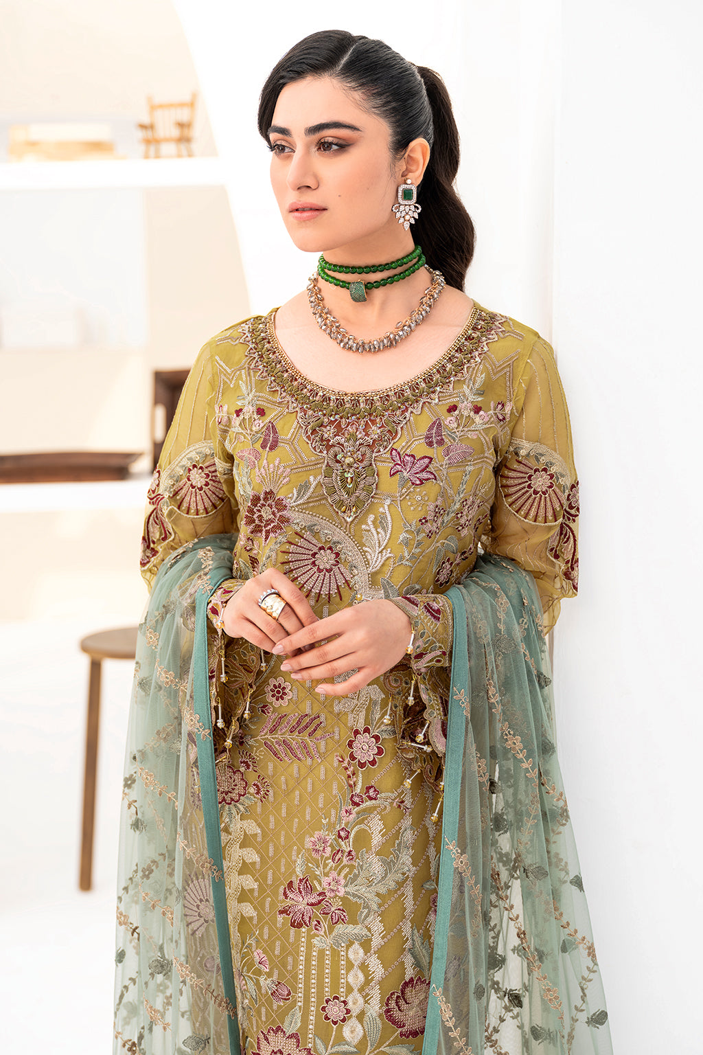 Ramsha | Minhal Organza Collection | M-805 - by - Libasekhas UK - Registered Vendor of : Ramsha - 100% Original Designer Dresss