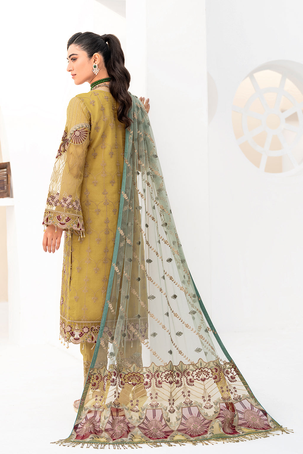 Ramsha | Minhal Organza Collection | M-805 - by - Libasekhas UK - Registered Vendor of : Ramsha - 100% Original Designer Dresss