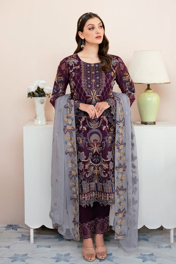 Ramsha | Rangoon Chiffon Collection 24 | D-904 - by - Libasekhas UK - Registered Vendor of : Ramsha - 100% Original Designer Dresss