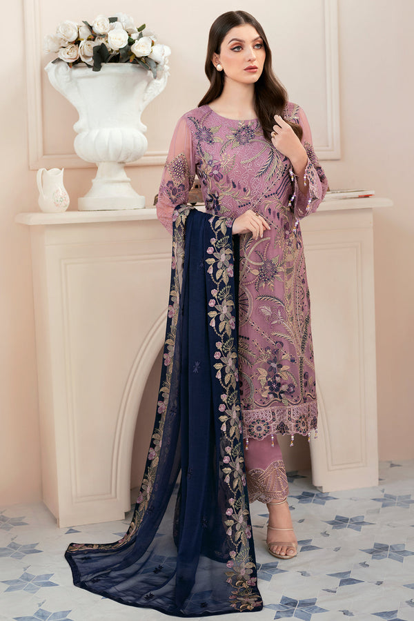 Ramsha | Rangoon Chiffon Collection 24 | D-910 - by - Libasekhas UK - Registered Vendor of : Ramsha - 100% Original Designer Dresss
