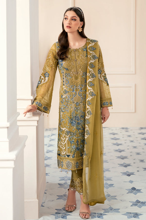 Ramsha | Rangoon Chiffon Collection 24 | D-903 - by - Libasekhas UK - Registered Vendor of : Ramsha - 100% Original Designer Dresss