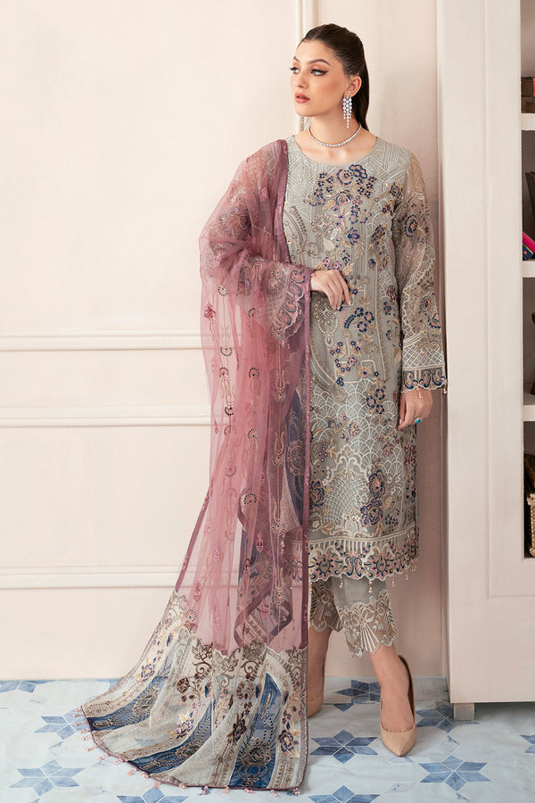 Ramsha | Rangoon Chiffon Collection 24 | D-907 - by - Libasekhas UK - Registered Vendor of : Ramsha - 100% Original Designer Dresss
