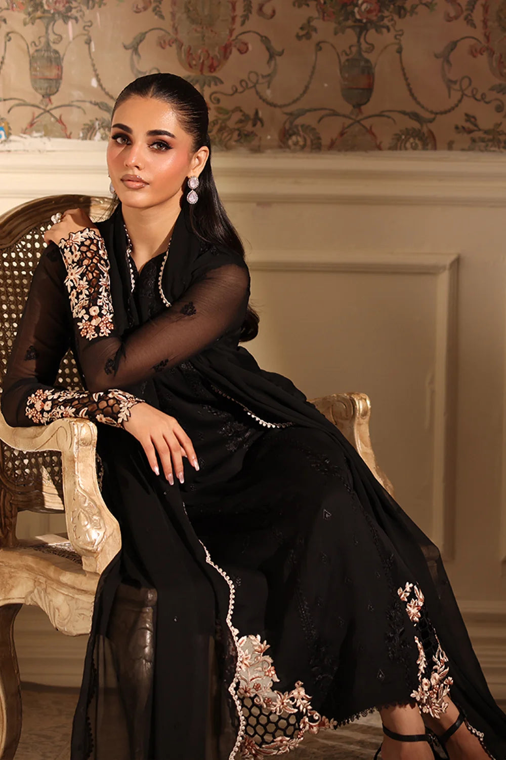 Azure | Ensembles | Dusken Lace - by Libasekhas UK - Registered Vendor of : Azure - 100% Original Designer Dress