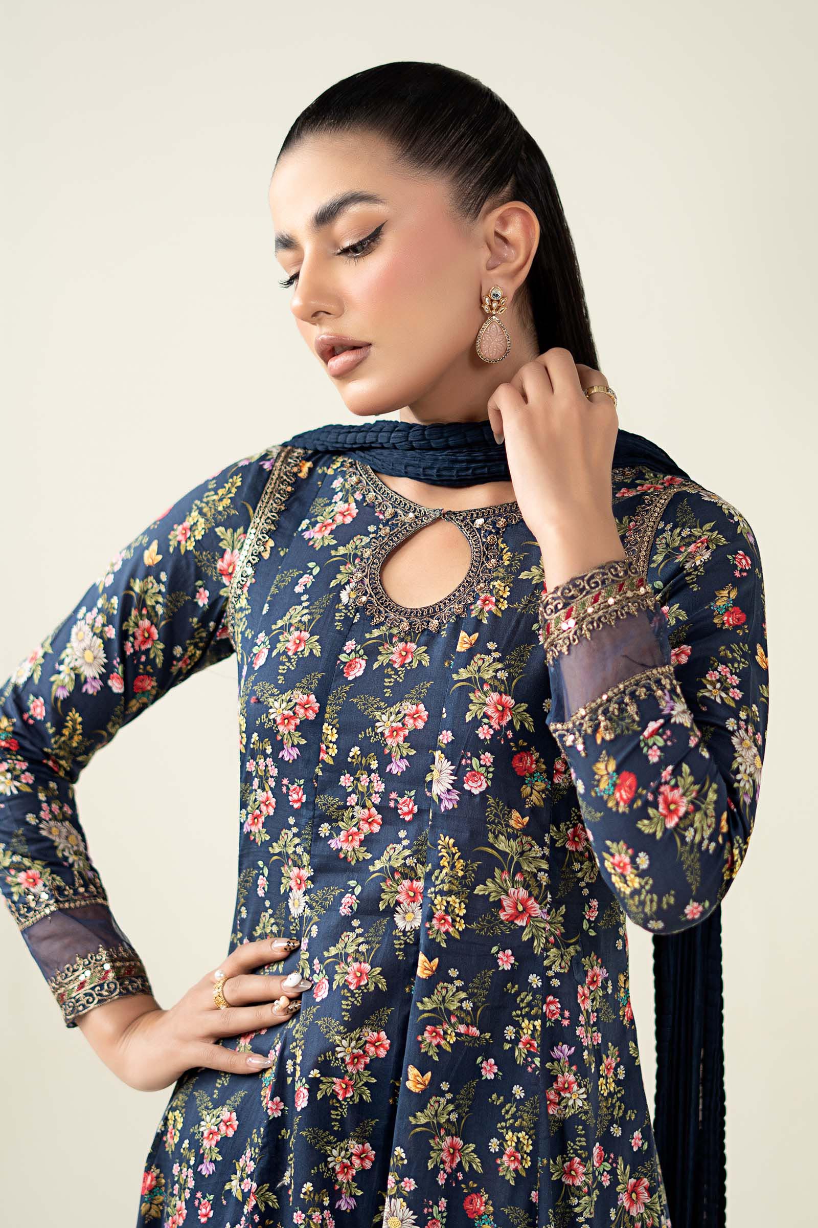 Maria B | Pre Fall Dresses | 3 Piece Printed Lawn Suit LL - by Libasekhas UK - Registered Vendor of : Maria B - 100% Original Designer Dress
