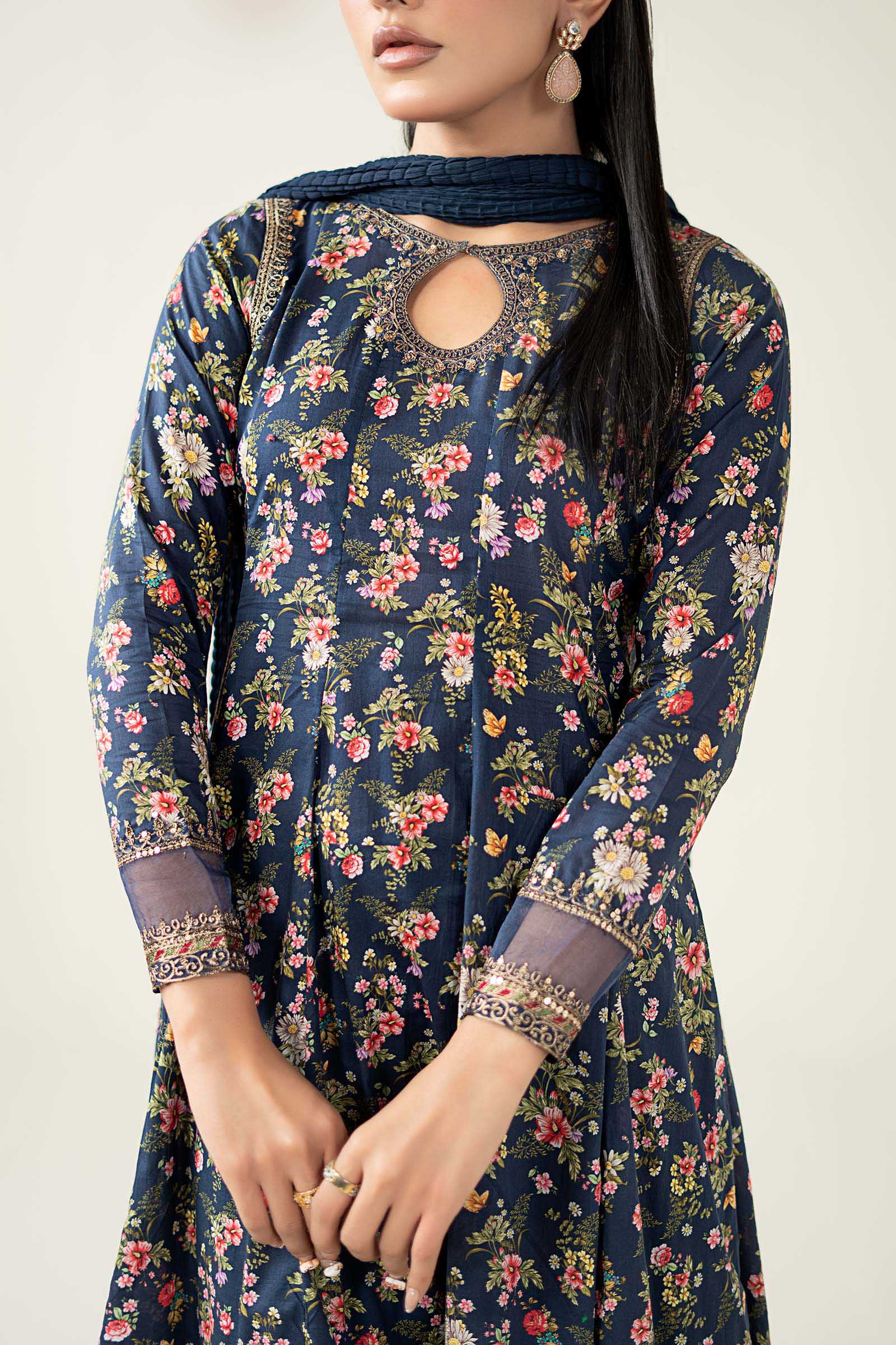 Maria B | Pre Fall Dresses | 3 Piece Printed Lawn Suit LL - by Libasekhas UK - Registered Vendor of : Maria B - 100% Original Designer Dress