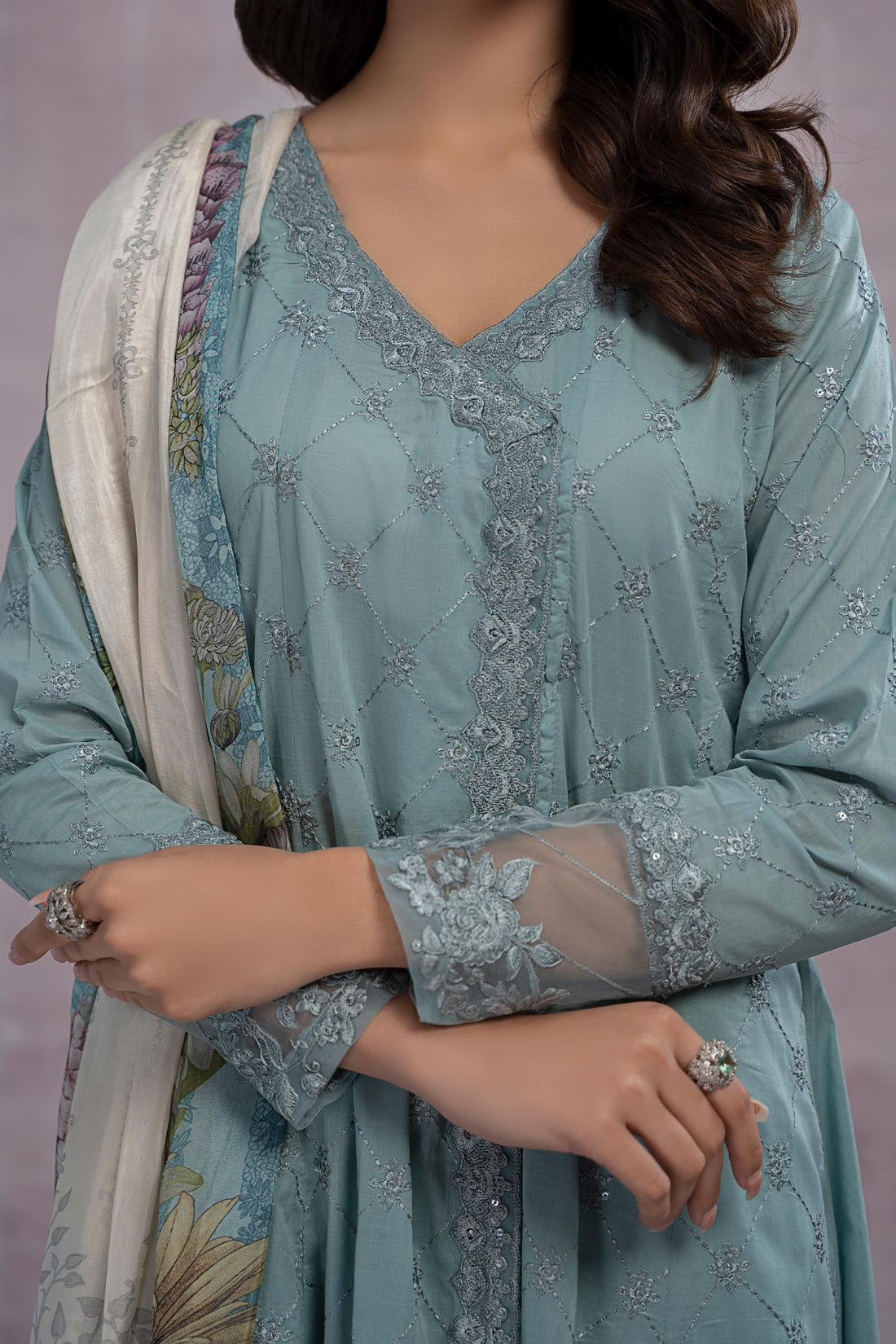 Maira B | Ready to Wear | DW-EF23-23R1 - by - Libasekhas UK - Registered Vendor of : Maria B - 100% Original Designer Dresss