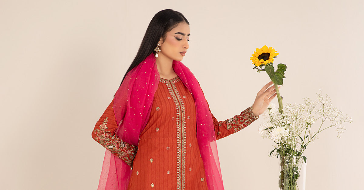 Maira B | Ready to Wear | DW-EF25-21 - by - Libasekhas UK - Registered Vendor of : Maria B - 100% Original Designer Dresss