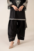 Maria B | Pre Fall Dresses | 3 Piece Embroidered Dobby Suit Black4 - by Libasekhas UK - Registered Vendor of : Maria B - 100% Original Designer Dress