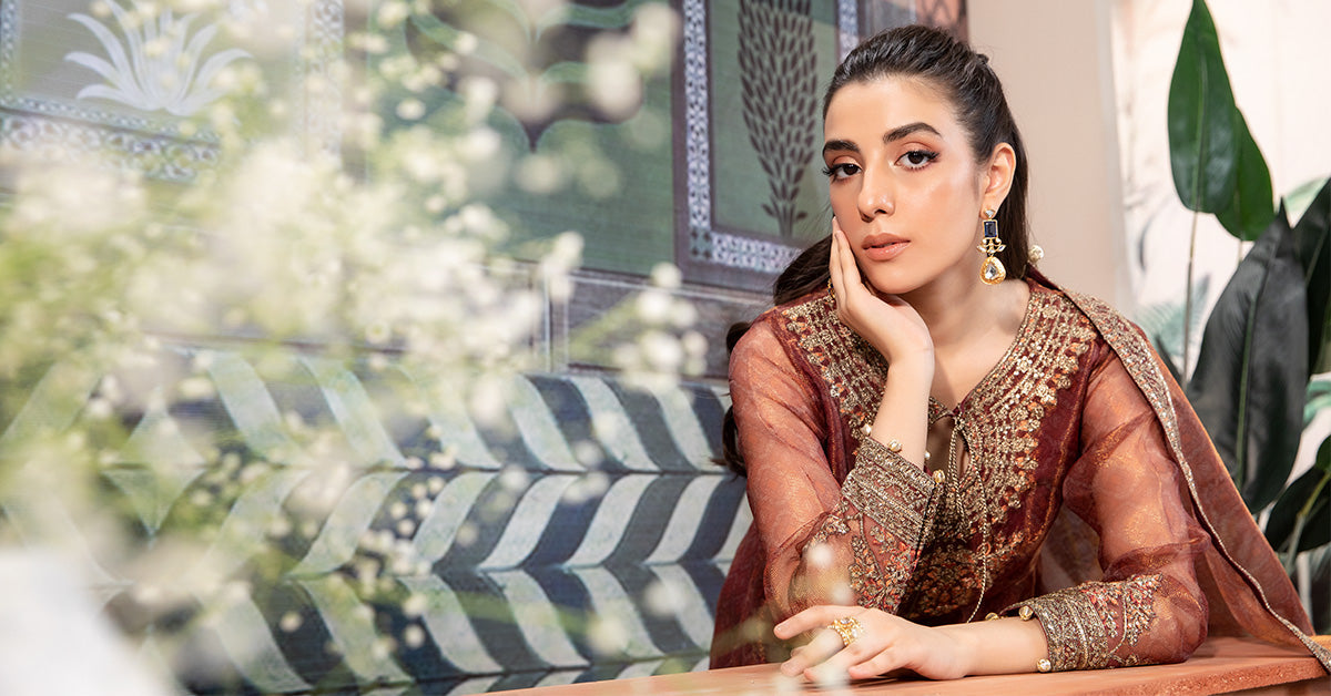 Maira B | Ready to Wear | DW-PF24-01 - by - Libasekhas UK - Registered Vendor of : Maria B - 100% Original Designer Dresss