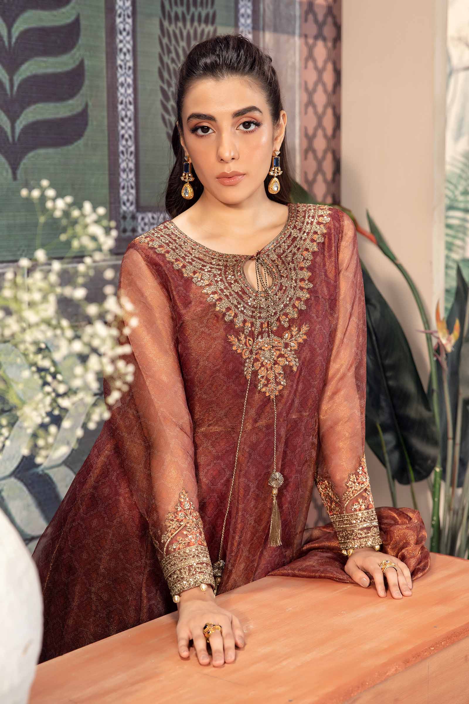 Maira B | Ready to Wear | DW-PF24-01 - by - Libasekhas UK - Registered Vendor of : Maria B - 100% Original Designer Dresss