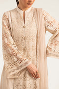 Maria B | Luxury Pret Pre Fall | DW-PF26-18-BEIGE - by Libasekhas UK - Registered Vendor of : Maria B - 100% Original Designer Dress