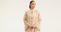 Maria B | Luxury Pret Pre Fall | DW-PF26-18-BEIGE - by Libasekhas UK - Registered Vendor of : Maria B - 100% Original Designer Dress