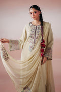 Maria B | Luxury Pret Pre Fall | DW-PF26-19-BEIGE - by Libasekhas UK - Registered Vendor of : Maria B - 100% Original Designer Dress