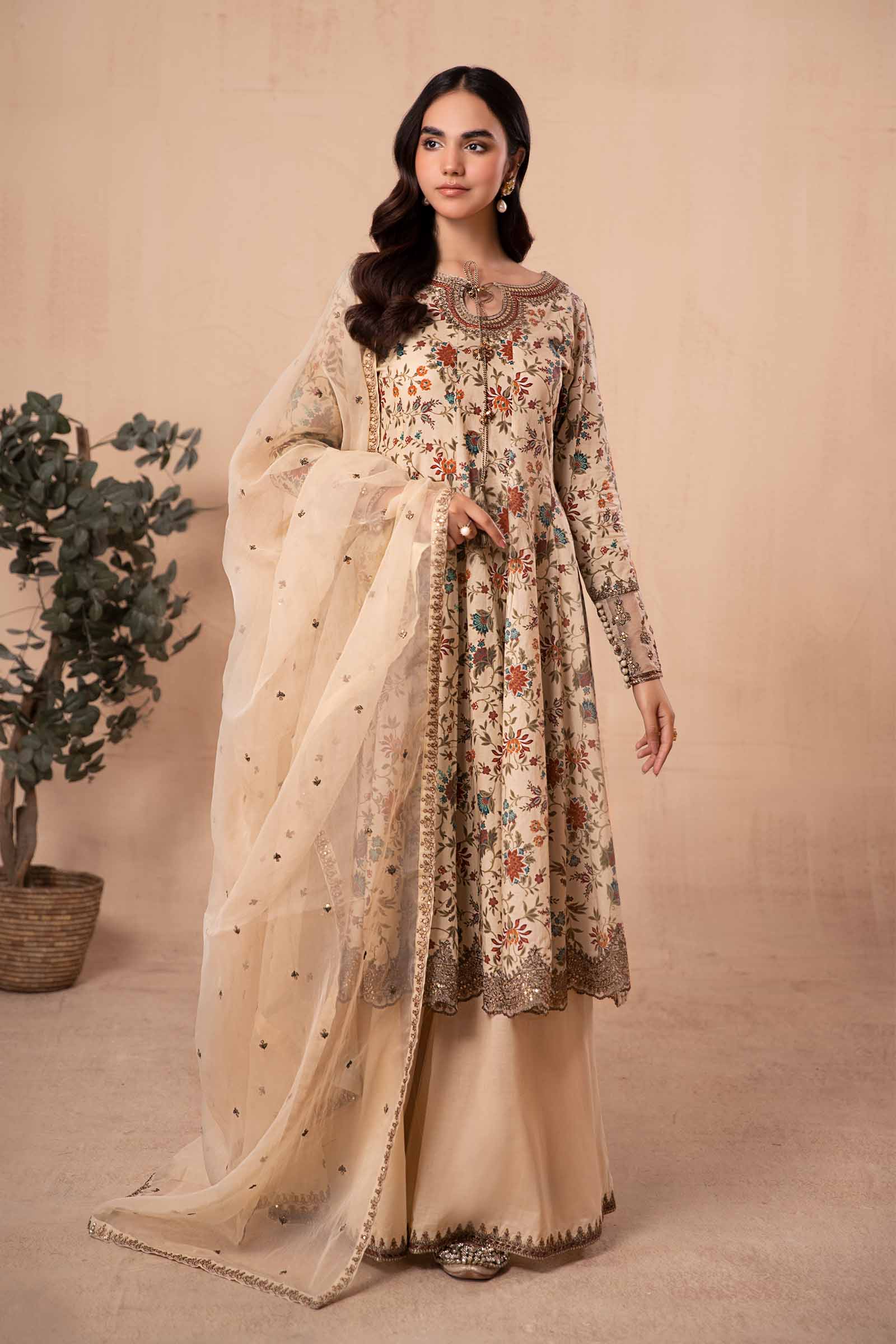 Maria B | Eid Festive Pret | DW-EA24-42R1 - by Libasekhas UK - Registered Vendor of : Maria B - 100% Original Designer Dress