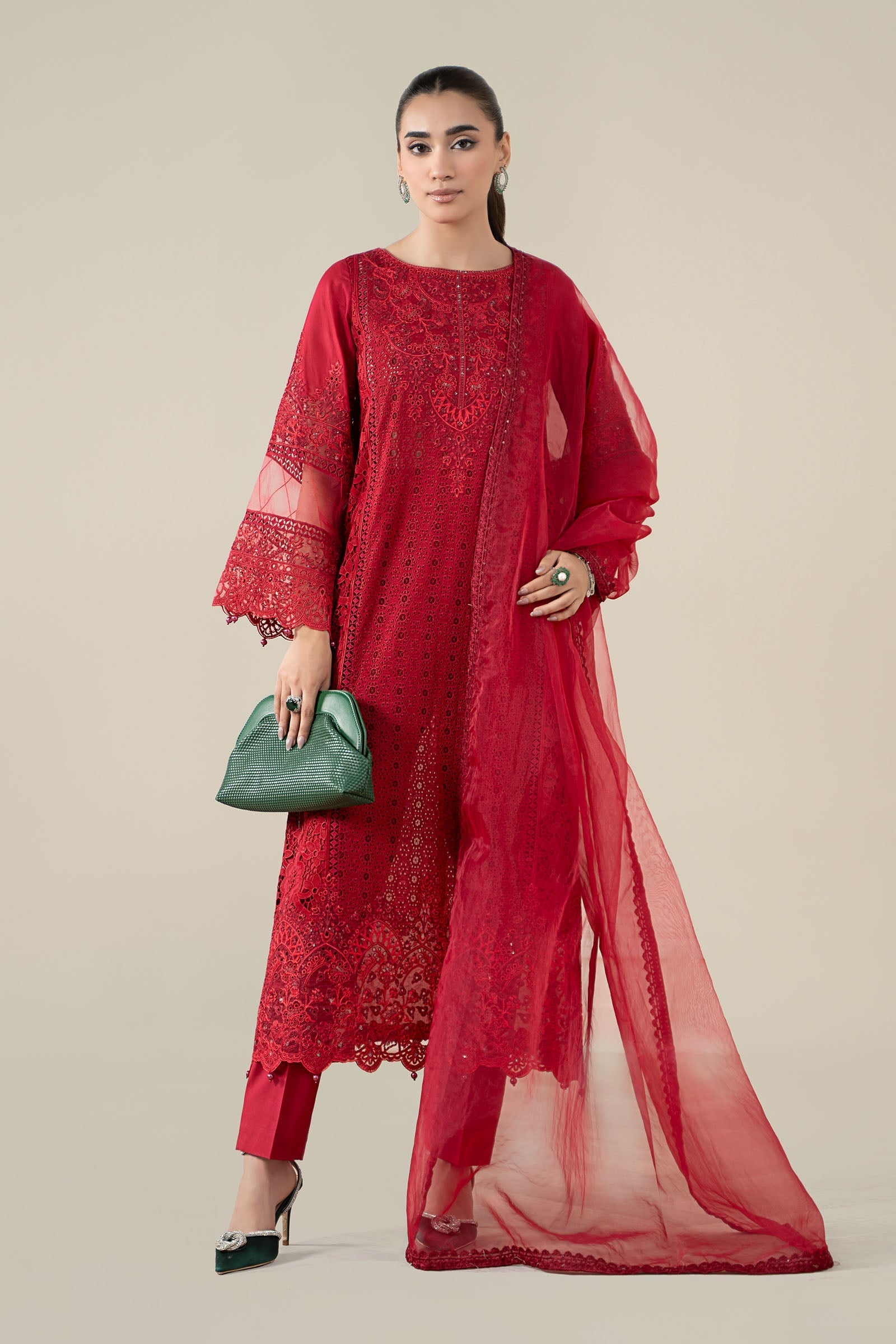 Maria B | Pre Fall 25 | Lawn Suit 16 - by Libasekhas UK - Registered Vendor of : Maria B - 100% Original Designer Dress