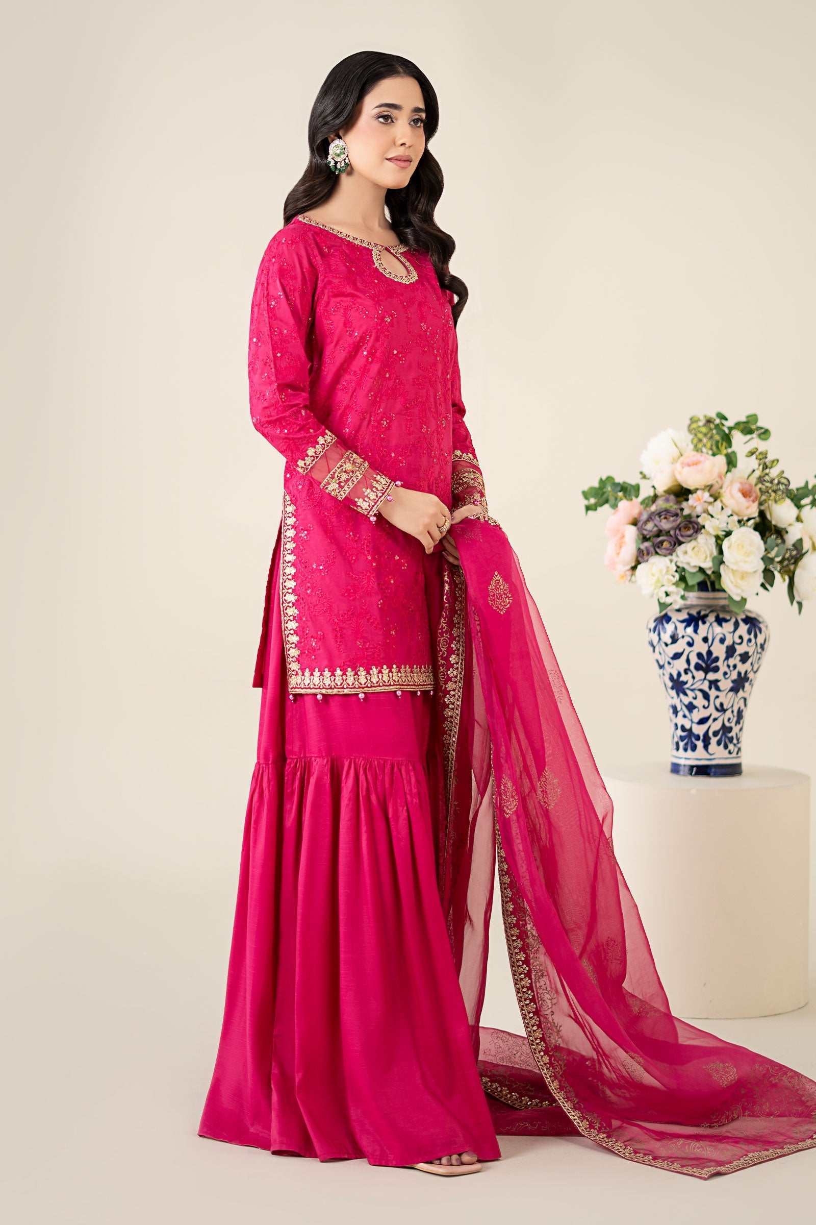 Maria B | Luxury Pret 25 | DW-EA25-11 - by - Libasekhas UK - Registered Vendor of : Maria B - 100% Original Designer Dresss