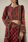 Maria B | Pre Fall Dresses | 3 Piece Embroidered Jacquard Suit Red - by Libasekhas UK - Registered Vendor of : Maria B - 100% Original Designer Dress