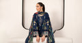 Maria B | Luxury Pret Pre Fall | DW-EA26-11-Blue - by Libasekhas UK - Registered Vendor of : Maria B - 100% Original Designer Dress