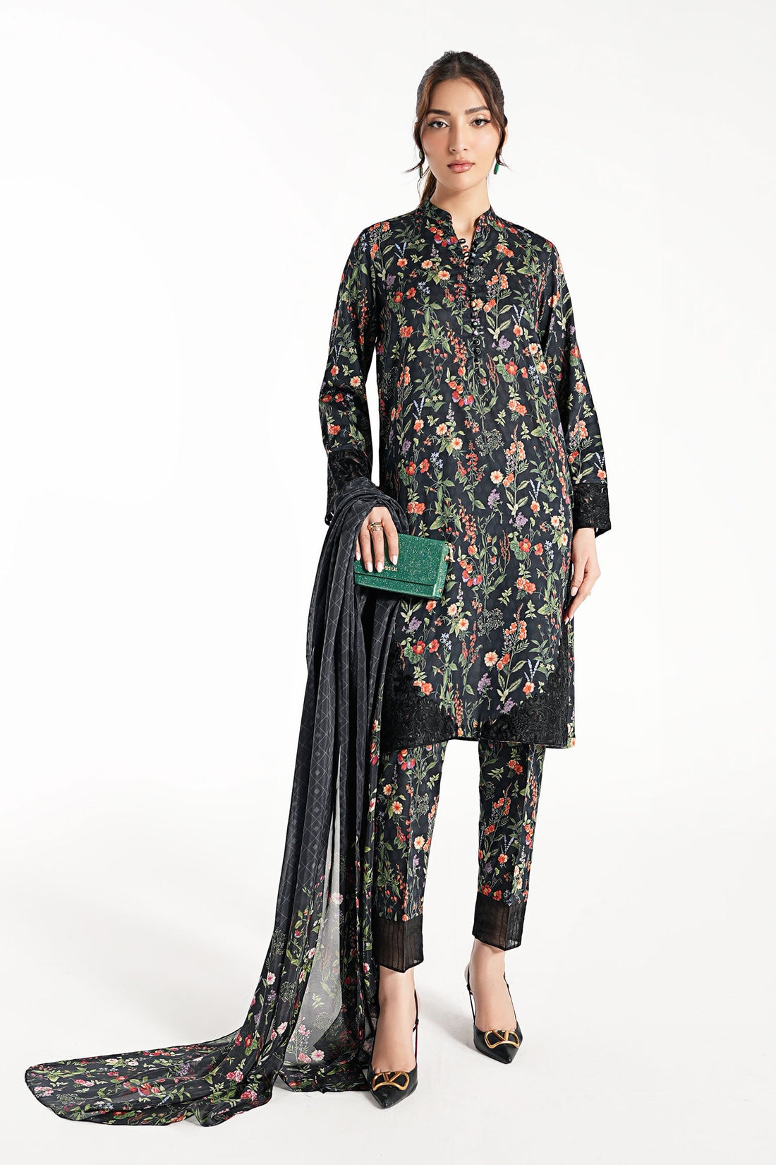 Maria B | Pre Fall Dresses | 3 Piece Embroidered Suit NN - by Libasekhas UK - Registered Vendor of : Maria B - 100% Original Designer Dress
