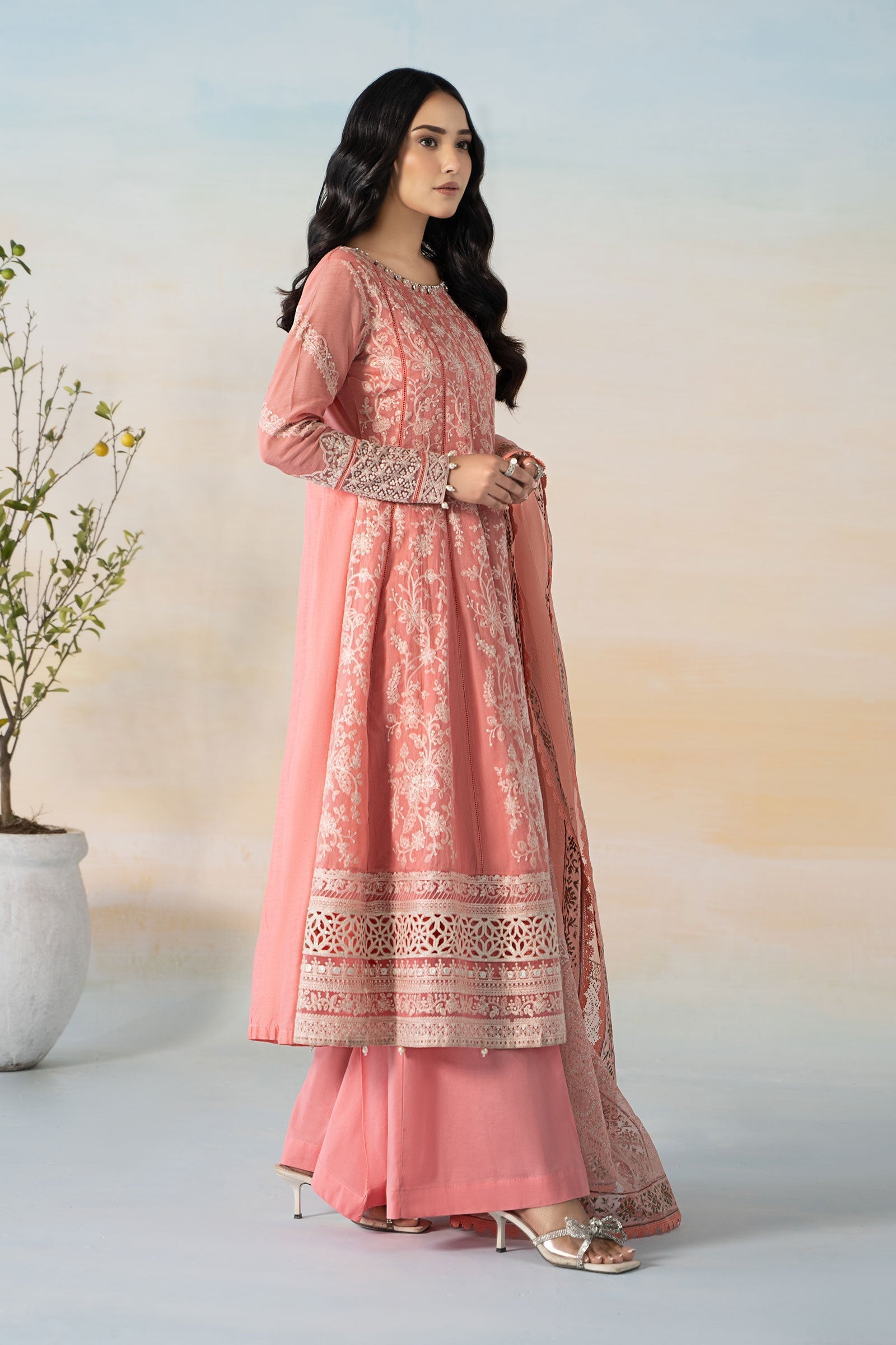 Maria B | Eid Festive Pret | DW-EF24-06R1 - by Libasekhas UK - Registered Vendor of : Maria B - 100% Original Designer Dress