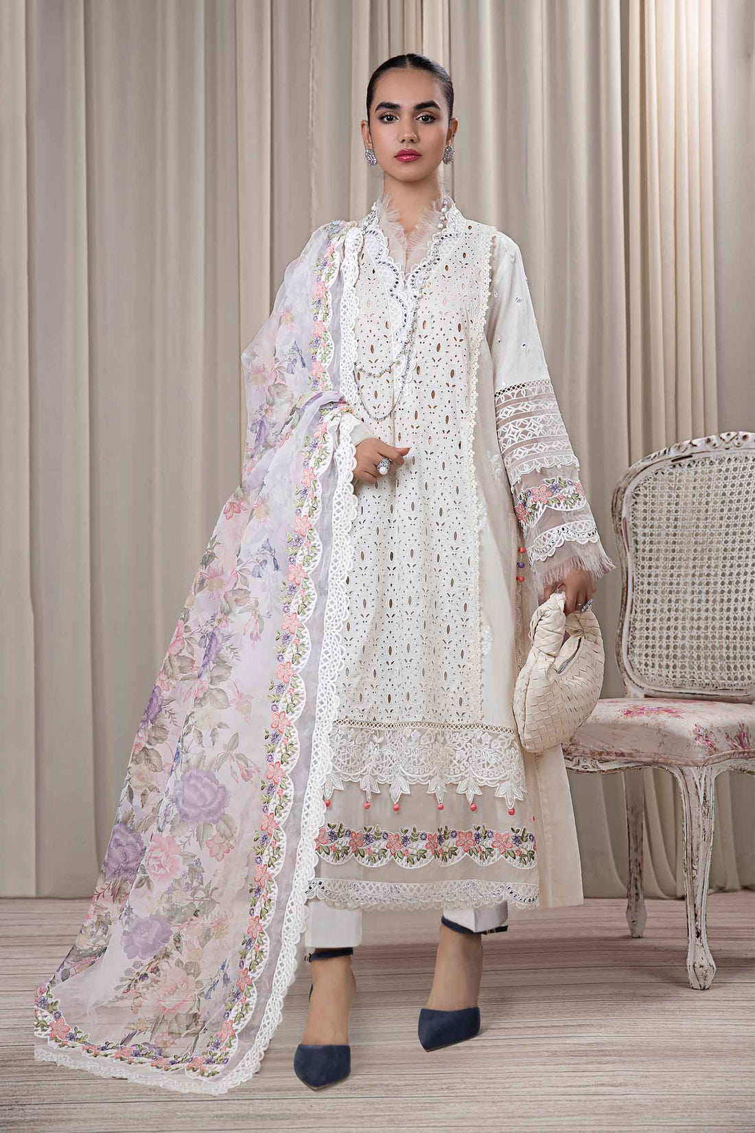 Maria B | Eid Festive Pret | DW-EF24-30R1 - by Libasekhas UK - Registered Vendor of : Maria B - 100% Original Designer Dress