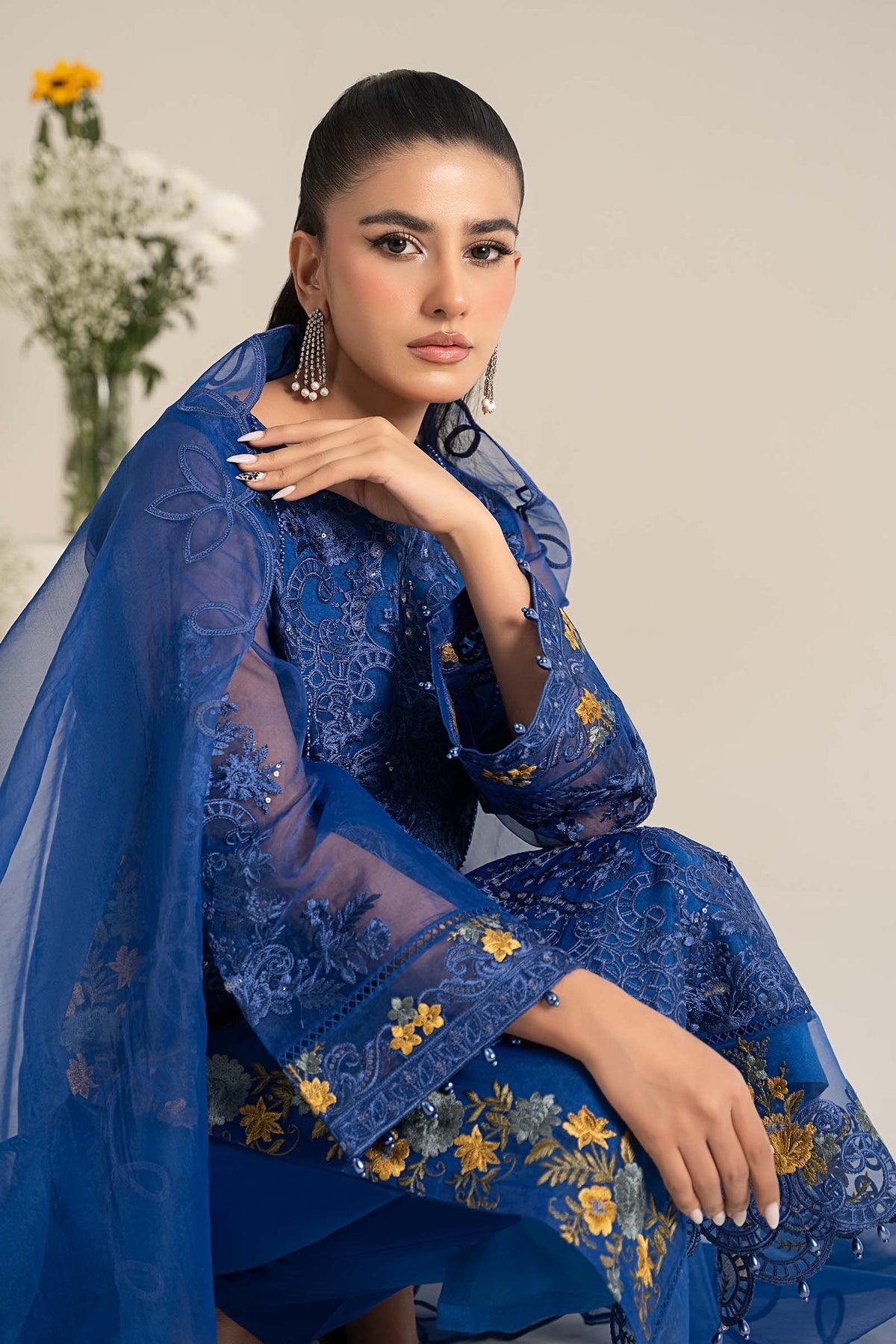 Maria B | Casual Pret 25 | DW-EF25-02 - by - Libasekhas UK - Registered Vendor of : Maria B - 100% Original Designer Dresss