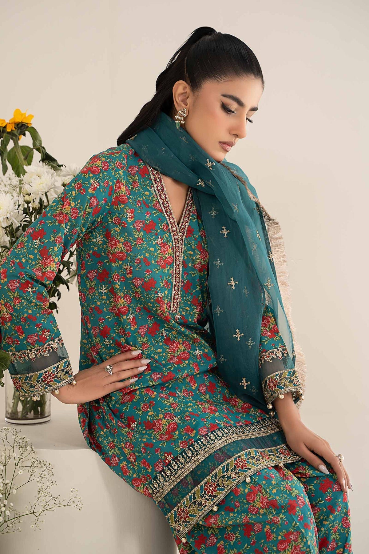 Maria B | Casual Pret 25 | DW-EF25-09 - by - Libasekhas UK - Registered Vendor of : Maria B - 100% Original Designer Dresss