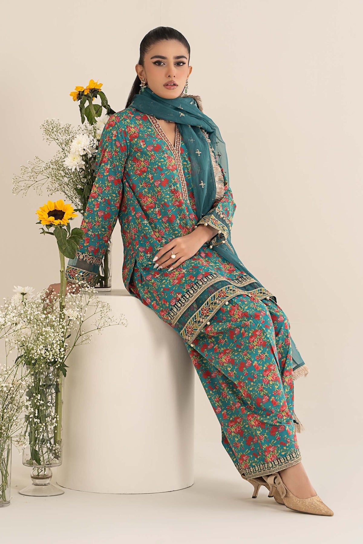 Maria B | Casual Pret 25 | DW-EF25-09 - by - Libasekhas UK - Registered Vendor of : Maria B - 100% Original Designer Dresss