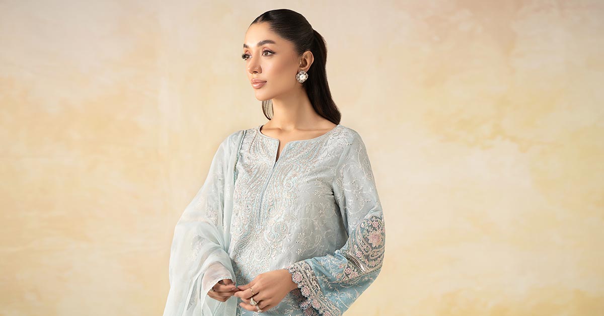 Maira B | Ready to Wear | DW-EF25-13 - by - Libasekhas UK - Registered Vendor of : Maria B - 100% Original Designer Dresss