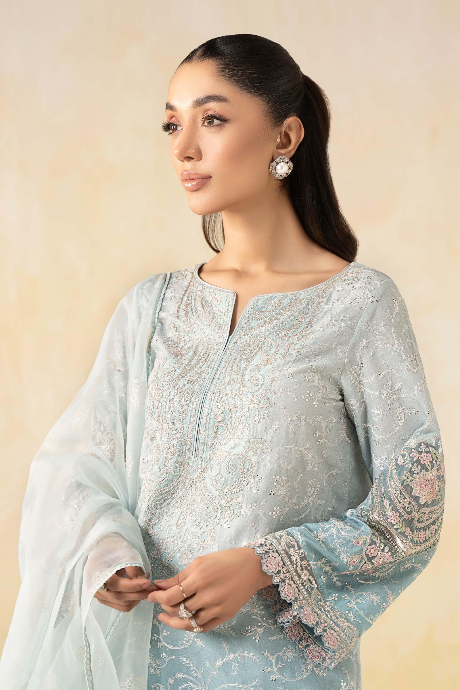 Maira B | Ready to Wear | DW-EF25-13 - by - Libasekhas UK - Registered Vendor of : Maria B - 100% Original Designer Dresss