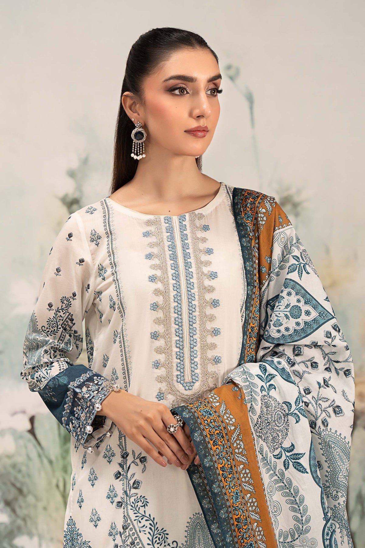 Maria B | Casual Pret 25 | DW-EF25-14 - by - Libasekhas UK - Registered Vendor of : Maria B - 100% Original Designer Dresss