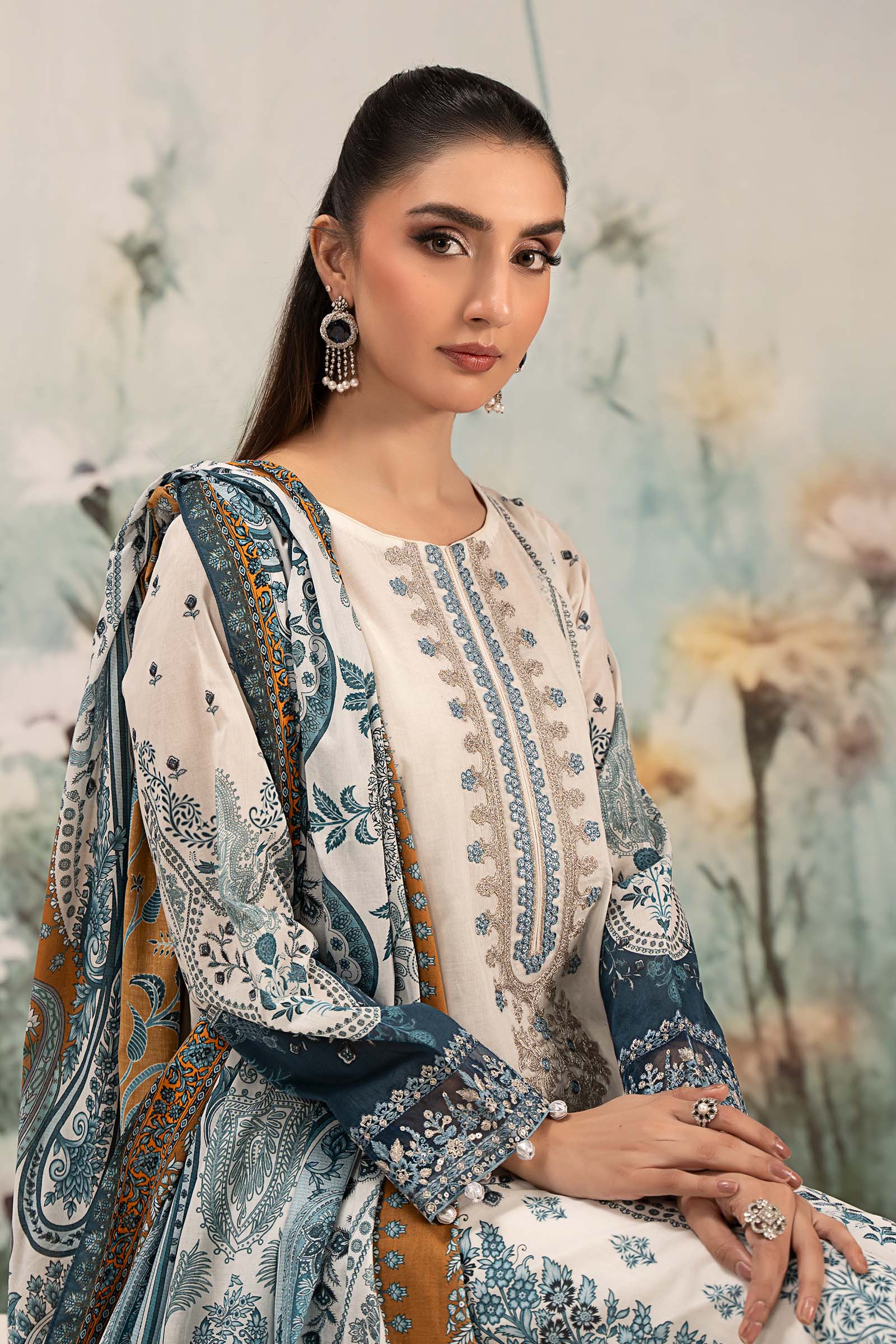 Maira B | Ready to Wear | DW-EF25-14 - by - Libasekhas UK - Registered Vendor of : Maria B - 100% Original Designer Dresss