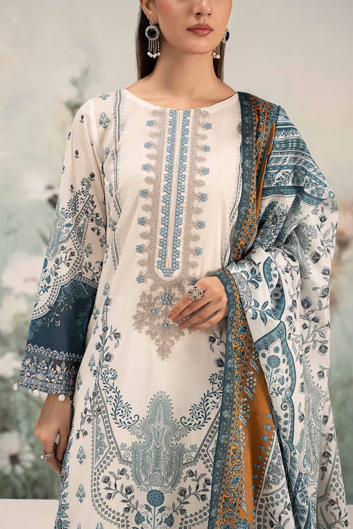 Maria B | Casual Pret 25 | DW-EF25-14 - by - Libasekhas UK - Registered Vendor of : Maria B - 100% Original Designer Dresss
